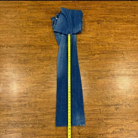 7 For All Mankind Brett Blue Casual Made In USA Denim Jeans Trousers Men's 38x35